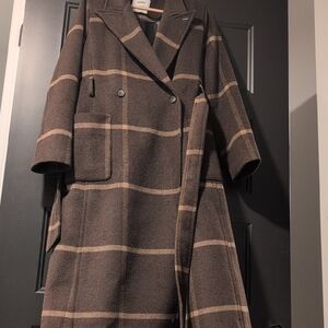 DKNY Lined Wrap Coat